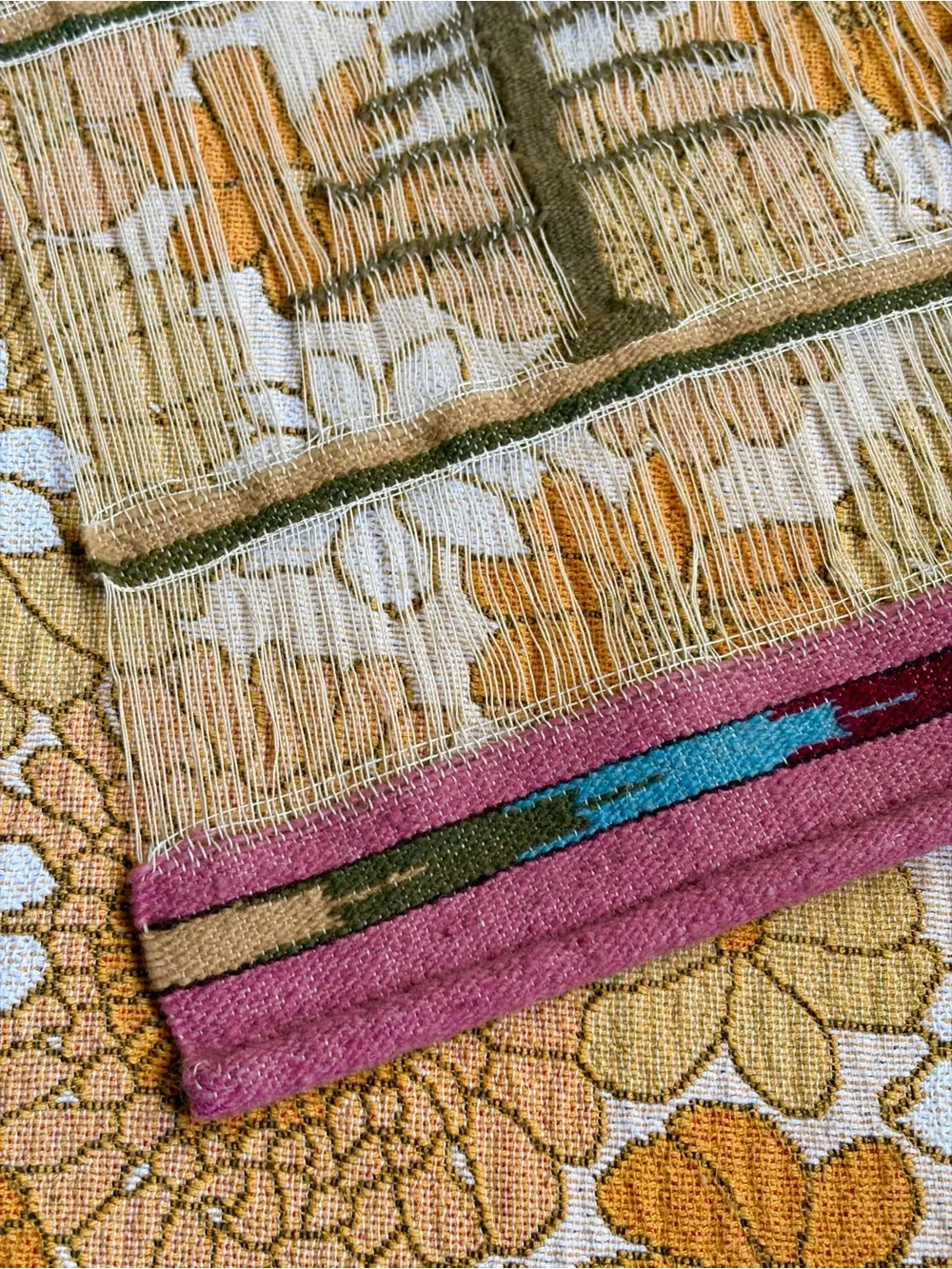 🏔️🪿✨ Vintage 70s Peruvian Hand-Woven  Tapestry ✨🪿🏔️